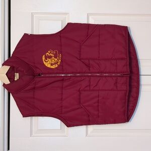 FSU Vintage Chalk Line Puffer Vest Sz. L